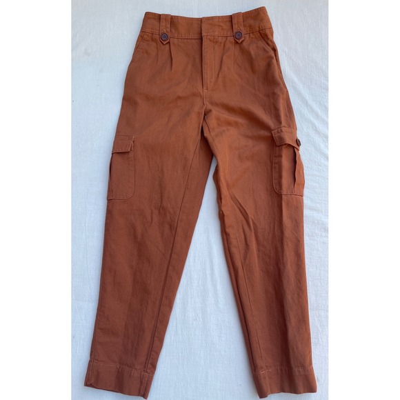 Reissue Gap Womens Size 0 Petite High Waist Cargo Pants Utility Pockets Casual - Picture 1 of 6